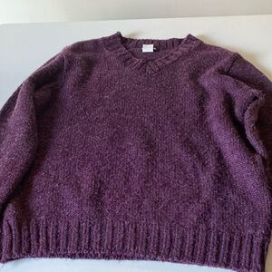 Juniors purple sweater